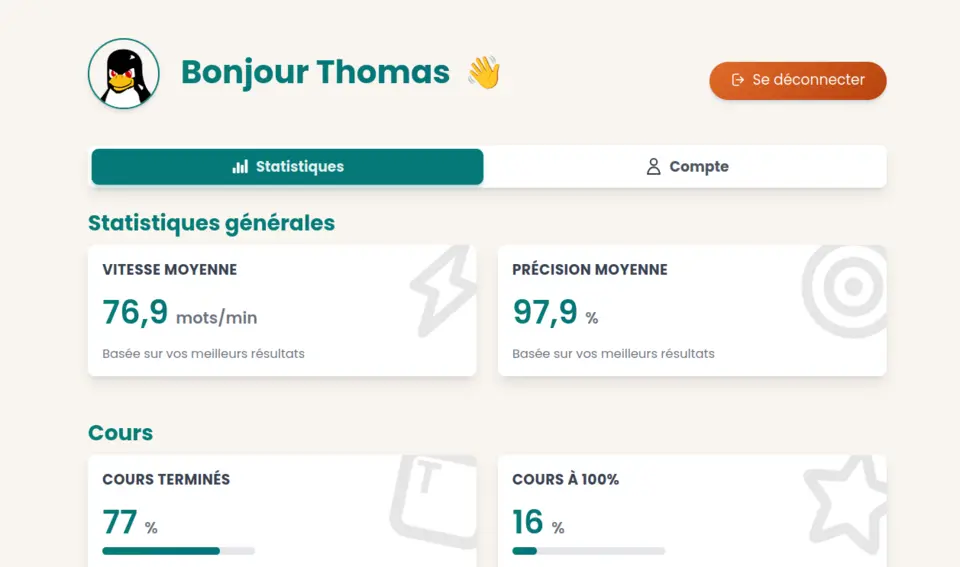 Apercu principal mise en place