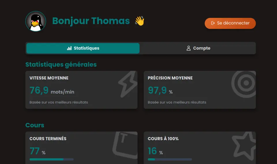 Apercu principal mise en place